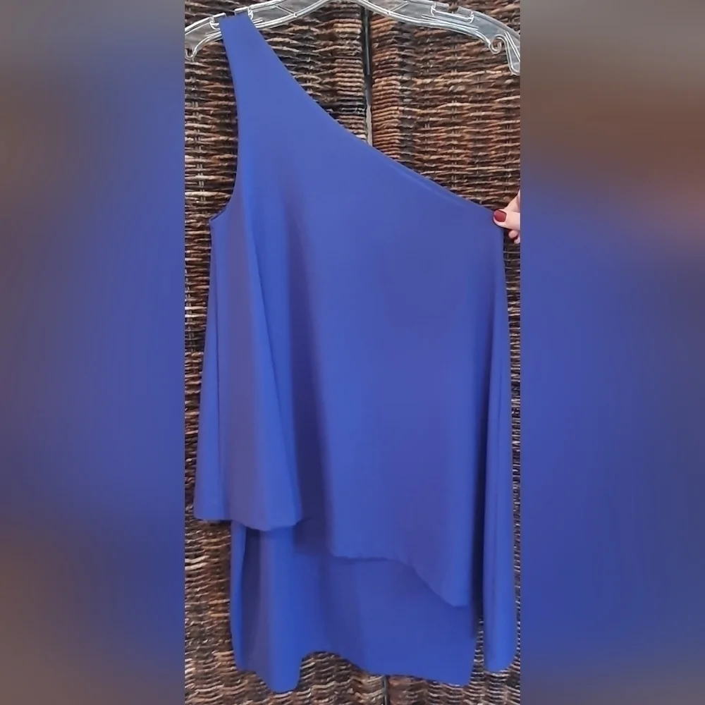 NWT Revolve Susana Monaco XS One Shoulder Dress Purple New Year's Eve Wedding - Picture 3 of 7